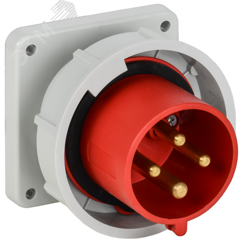 Вилка встраиваемая ССИ-3242 32А-6ч 380В 3P+PE IP67 IEK