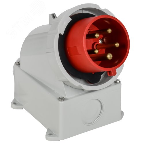 Вилка стационарная ССИ-5252 32А 6ч 380В 3P+PE+N IP67 IEK