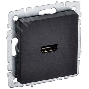 BRITE Розетка HDMI РHDMI-0-БрЧ черный