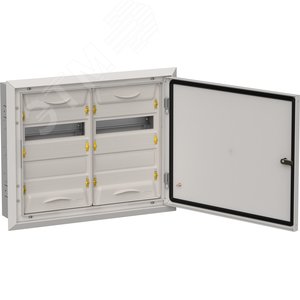 TITAN 5 Корпус металлический ЩРв-48 (2х24) 505х625х130мм IP31 серый (одна дверь) IEK