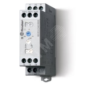 Таймер модульный мультифункциональные (AI, DI, SW, BE, CE, DE, WD), питание 24.240В АС/DC, 2CO 12A, ширина 22.5мм, регулировка времени 0.05с…10дней, степень защиты IP20