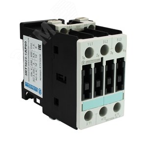 Контактор электромагнитный 3RT1024-1AP00, 3-пол., 12A, AC-3, 5,5кВт/400V, 230V AC, 50Гц, типоразмер S0, винтовые клеммы, IP20