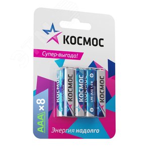 Батарейка алкалиновая мизинчиковая ААА LR03 блистер 8 шт