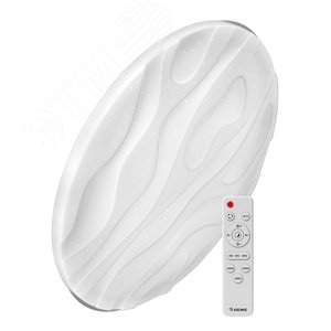 Светильник светодиодный ДБО-75 Вт настенно-потолочный управляемый WAVE 230В 3000-6500K 6000Лм 490x85мм