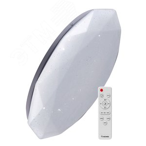 Светильник светодиодный ДБО-75 Вт настенно-потолочный управляемый DIAMOND 230 В 3000-6500K 6000Лм 500x90мм