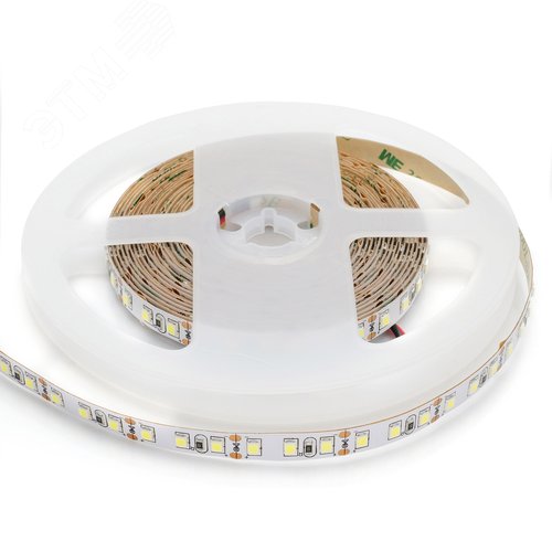 Лента светодиодная 12В 9,6 Вт/м IP20 6500К smd3528 120LED/м 600 Лм/м 5м