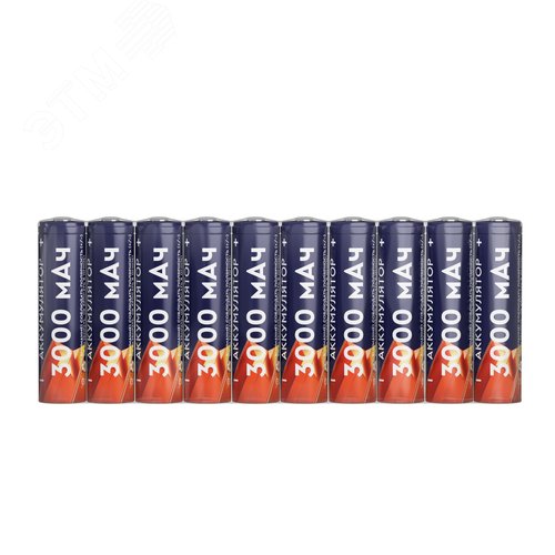 Аккумуляторы перезаряжаемые СТАРТ INR18650 3000mAh 10 штуки в шринке