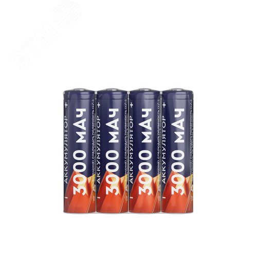 Аккумуляторы перезаряжаемые СТАРТ INR18650 3000mAh 4 штуки в шринке