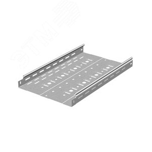 Металлический лоток перфорированный 300х50х3000, толщина 0,7 мм, Сендзимир цинк