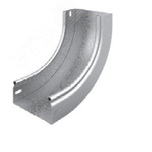 Угол внутренний плавный 90 градусов к лотку 200х50 0,7 мм Сендзимир цинк