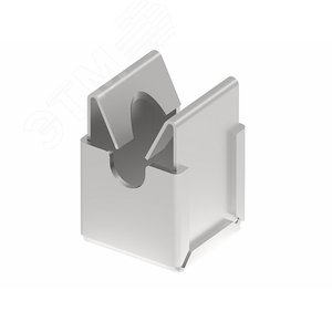 Держатель КЛИК безвинтовое исполнение со свободным креплением круглого проводника 8 мм, нержавеющая сталь