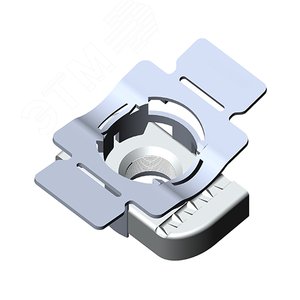 Гайка канальная М10 с пластиковым держателем 8,0 мм гальваническое оцинкование