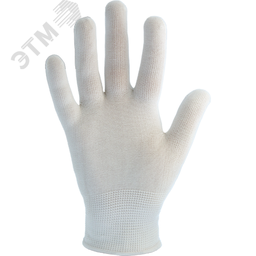 Перчатки нейлоновые бесшовные белые ArmProtect 6220 р.8