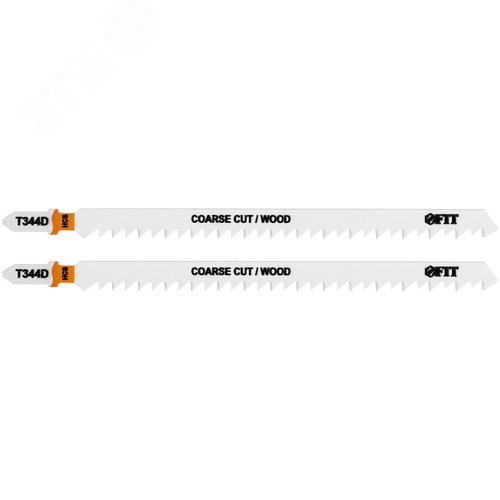 Полотна по дереву, HCS, разведенные, шлифованные зубья 151/126/4 мм (T344D), 2 шт