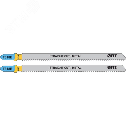 Полотна по металлу, HSS, фрезерованные, волнистые зубья, 132/106/2 мм (T318B), 2 шт
