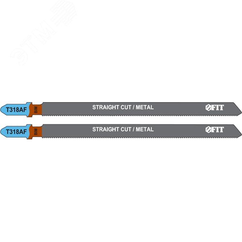 Полотна по металлу, Bimetal, фрезерованные, волнистые зубья, 132/106/1.2 мм (T318AF), 2 шт