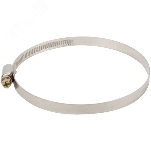 Хомут обжимной (нержавеющая сталь) 90-110 мм