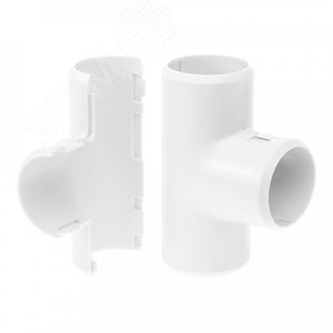 Тройник разборный белый д16 (70шт/700шт уп/кор)