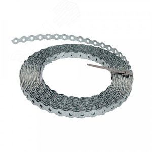 Лента монтажная перфорированная волна ЛМПВ 17х0,55 (25 м.)