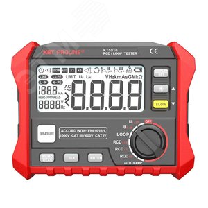 Тестер параметров УЗО и петли фаза-ноль цифровой KT 5910 серия PROLINE