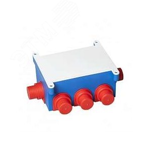 Коробка распаячная с крышкой 118х76х60, для скрытой проводки, усиленная