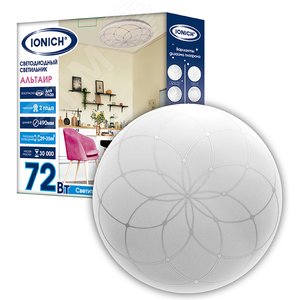 Светильник светодиодный декоративный ДВО IONICH серия 2219 Альтаир 72 Вт 5000 Лм 230 В 6500 К 450 мм IP20