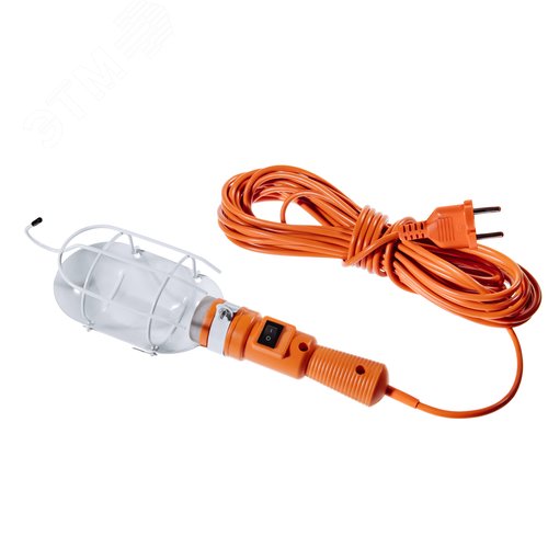 Светильник 60вт 10м переносной с выключателем с решеткой