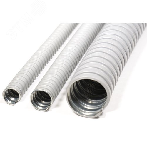 Металлорукав в ПВХ изоляции МРПИ НГ  20  (50 м/уп.) серый ГОФРОМАТИК