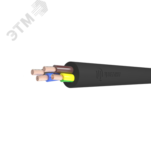 Провод  ПВСнг(А)-LS 3х1,5+1х1,5 Ч (100 м) ТРТС