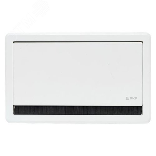 Встраиваемый настольный розеточный блок выдвижной, 8 модулей, белый, C-Line