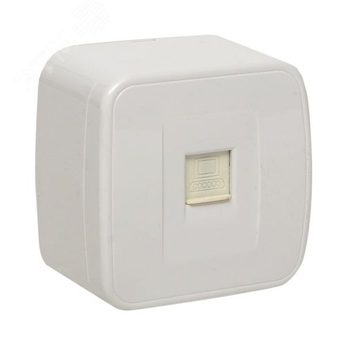 Розетка Минск RJ-45 1-местная ОП 1А 120В белая