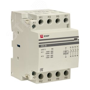 Контактор модульный КМ 25А 4NC (3 мод.) PROxima