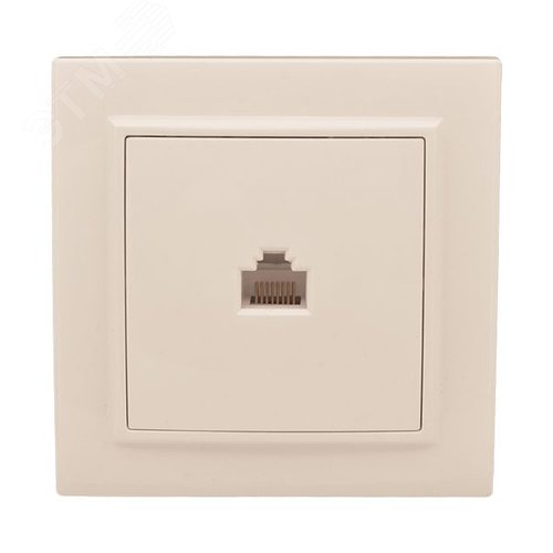 Розетка RJ-45 одноместная СП бежевый Минск