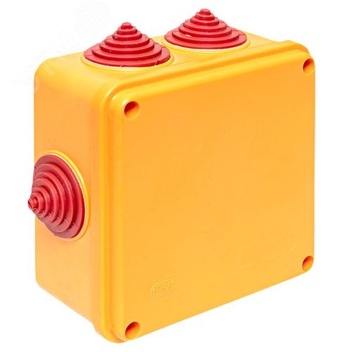 Коробка огнестойкая E90 100х100х50мм, с клеммником 4 полюса 1,5-2,5 мм2 IP55 EKF