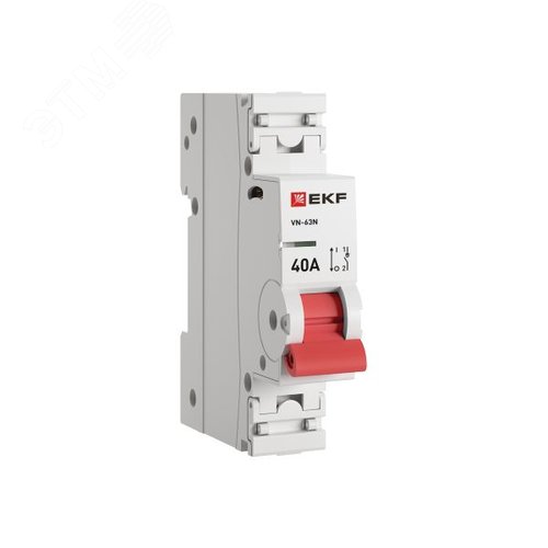 Выключатель нагрузки (ВН) однополюсный 1P 40А ВН-63N S63140 PROXIMA EKF