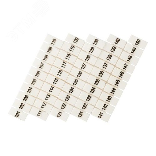 Маркеры для UT/ST/Push-in 2,5 с нумерацией 100-150 (100 шт.) EKF