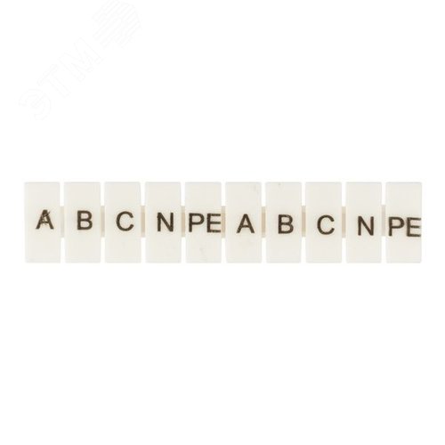 Маркеры для UT/ST/Push-in 4 с символами A, B, C, N, PE (100 шт.) EKF
