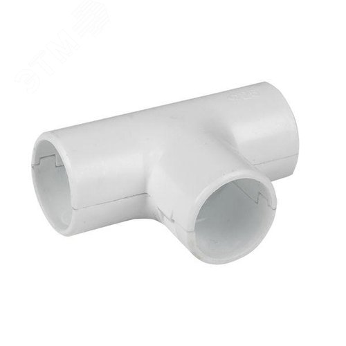 Тройник соединительный для трубы 16мм  белый Plast