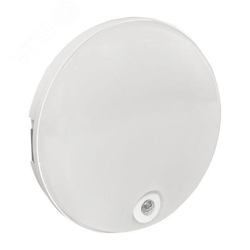 Светильник светодиодный ЖКХ круг ДПО-2200 с инфракрасным датчиком движения 12Вт 6500K IP65 LUMA