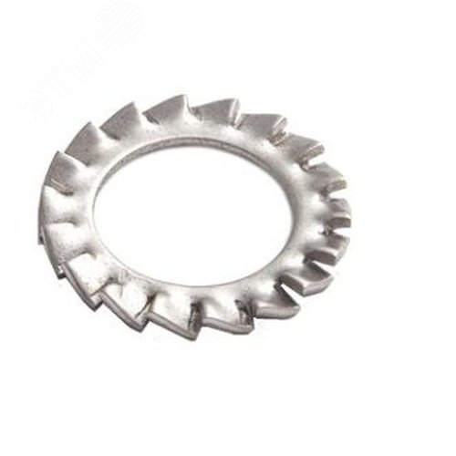 Шайба стопорная с наружными зубцами М8 DIN 6798 INOX
