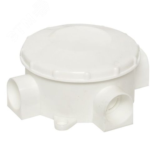 Коробка распаячная КМР-040-040 трехрожковая белая (70х35) PROxima