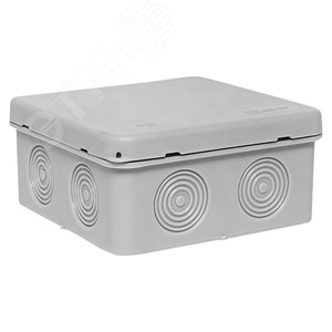 Коробка распределительная KMP-030-035 с крышкой (85х85х40) для прямого монтажа без мембр. вводов серая IP54 EKF