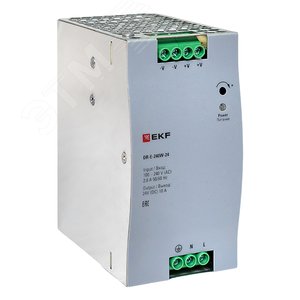 Блок питания на дин рейку 240 Вт, 220 В AC /24 В DC