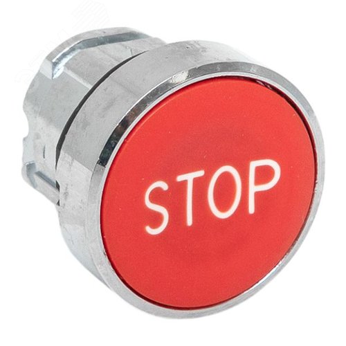Исполнительный механизм кнопки STOP XB4 красный плоский возвратный без фиксации IP65