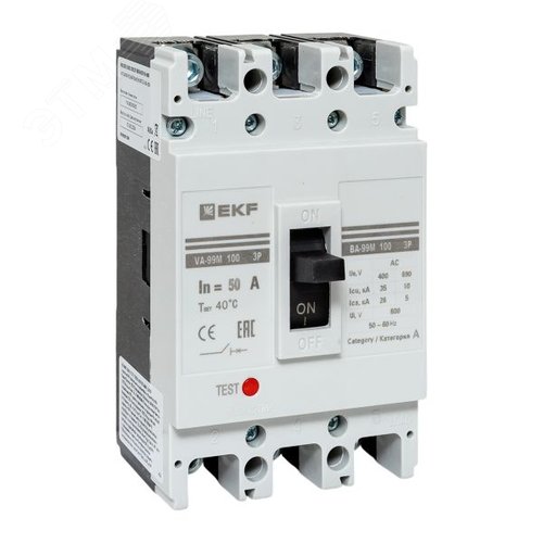 Выключатель автоматический ВА-99М 100/50А 3P 35кА PROxima