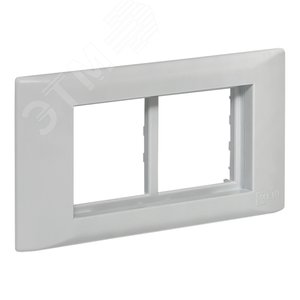 Рамка+суппорт на 4 модуля (2 поста) C-Line