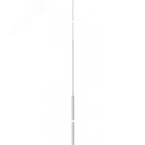 Мачта молниеприемная 4 м, нижняя часть D 40 мм, алюминий (101 3B-4000)