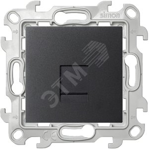 Розетка RJ45 кат 5e UTP, графит