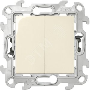 Выключатель двухклавишный Push&Go, слоновая кость