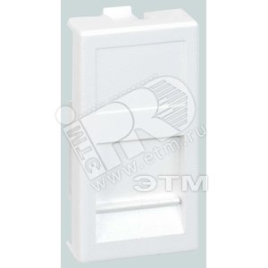 Connect Адаптер на 1 RJ45 CJ545U(FM) CJ546U(FM) шторка 225х45мм SC белый